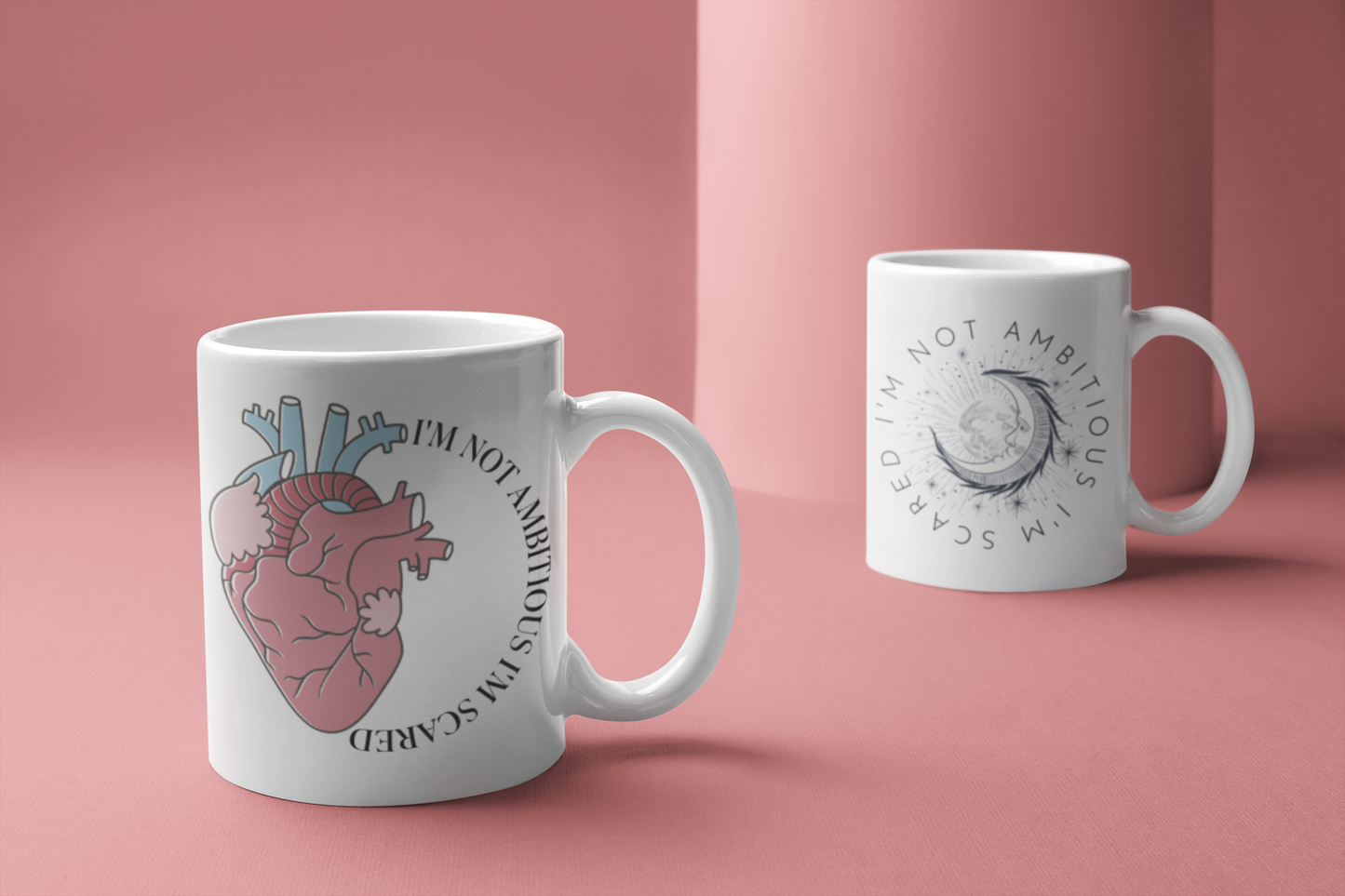 Not Ambitious Heart Coffee Mug