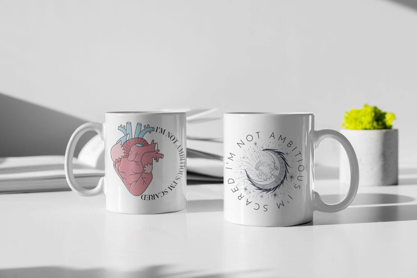 Not Ambitious Heart Coffee Mug