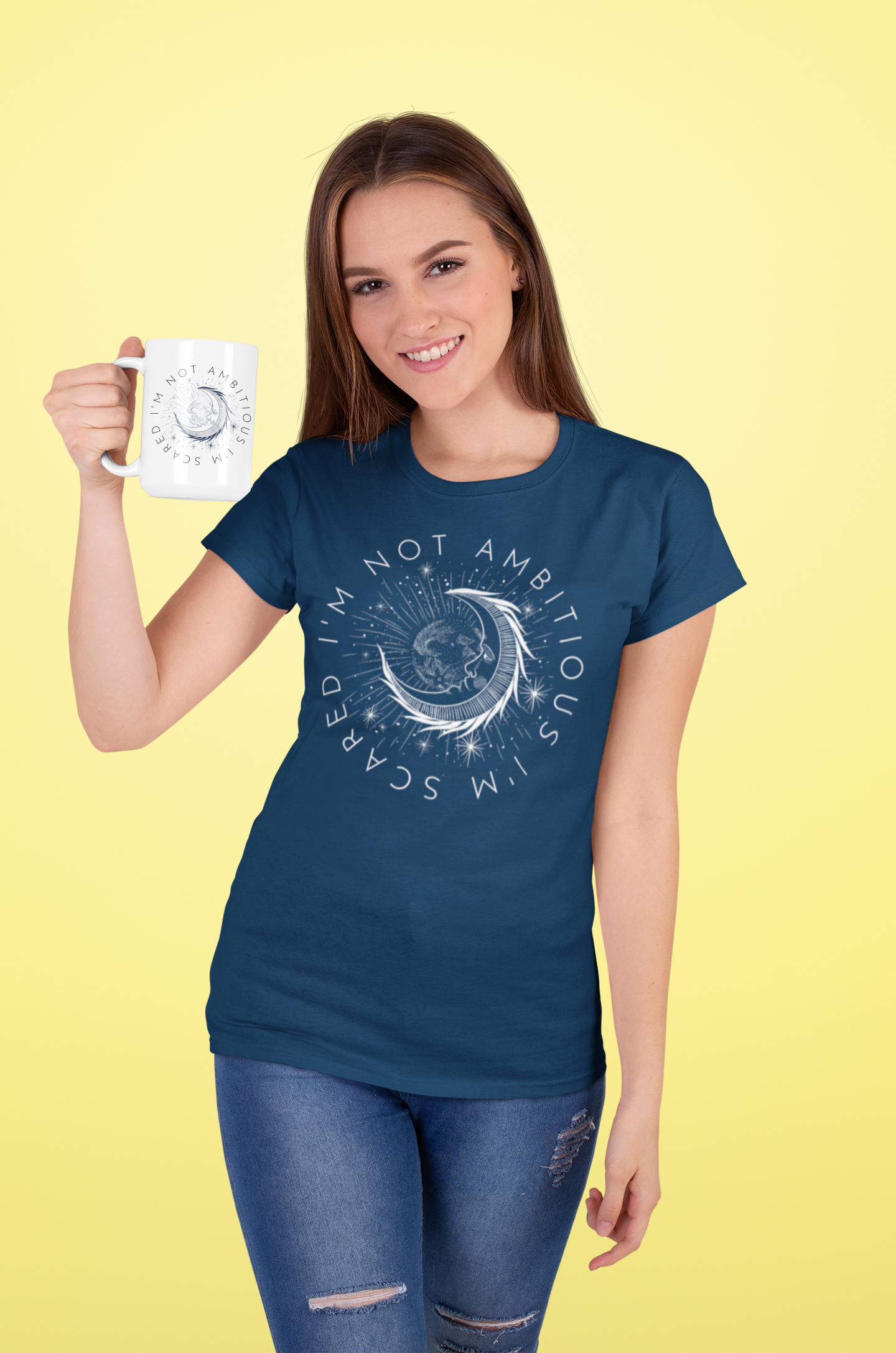 The Consequence of Girlhood Shirt and mug (moon quote) Bundle