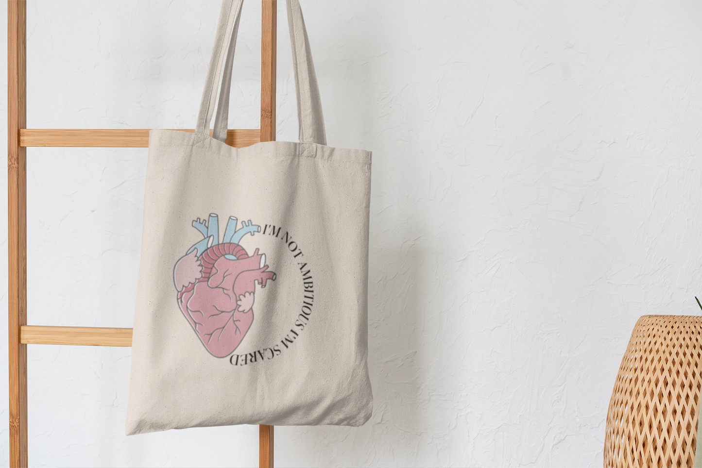 Not Ambitious Graphic Tote Bag